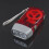 (Red) Hand Pressing 3 LED Crank Power Dynamo Wind Up Flashlight Torch Night Lamp Light 6