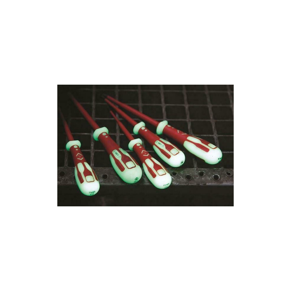 Ck Tools C.k Dextrovde Slim Glo Screwdriver Set Of 5 Pz/Sl T49283pd