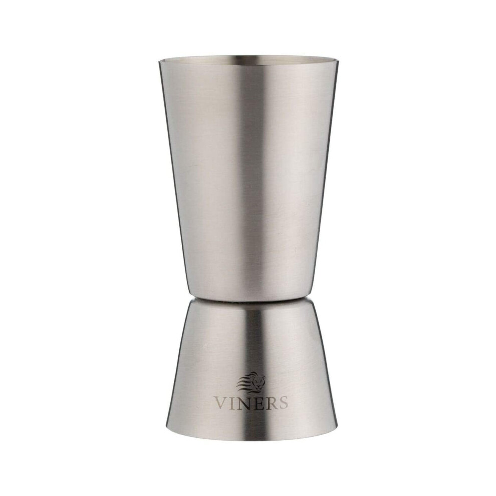 Viners Stainless Steel Barware Double Jigger Measure Silver