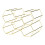 Viners Viners Hexagonal Wine Bottle Rack Liquor Storage Gold 1