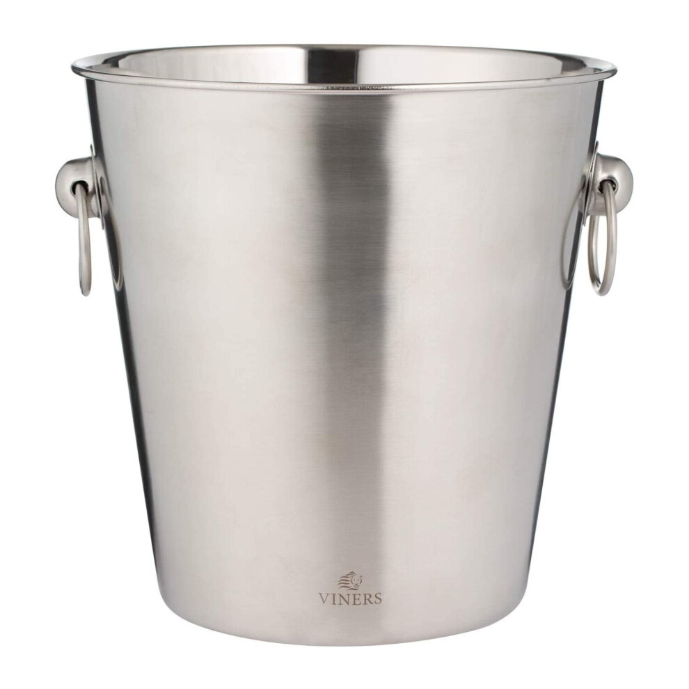 Viners Barware Stainless Steel Champagne Bucket 4 Litre Silver