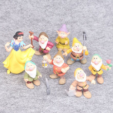 1Set Prinzessin Schneewittchen & Sieben Zwerge Figur Spielzeug