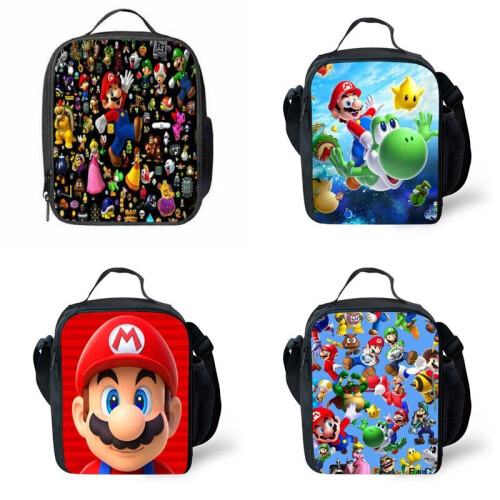 Super Mario Insulated Lunch Bag Picnic Lunchbox Outdoor on OnBuy