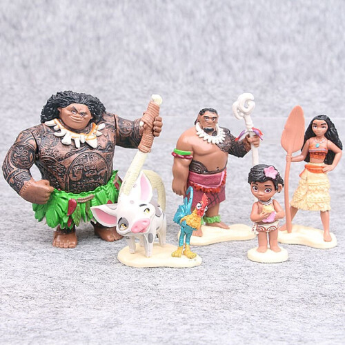 Moana 6pcs Action Figures Dolls Party Toys Gift 2