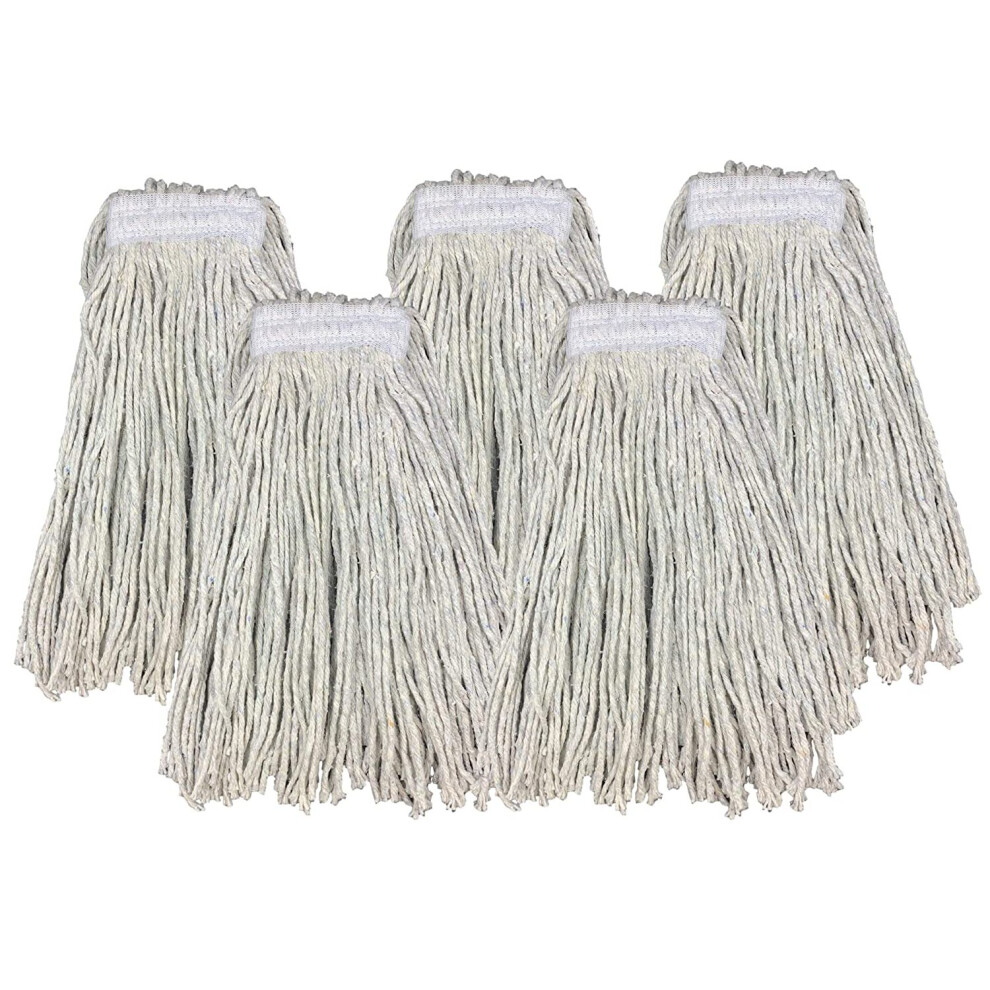 Pack of 5 Kentucky Mop Head - Replacement Mop Heads for Industrial Use