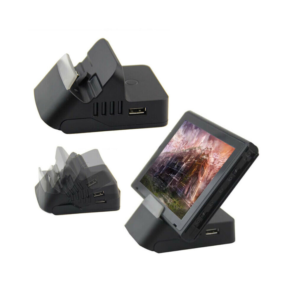 Replacement For Nintendo Switch Hdmi Tv Docking Station Charging Dock Charger Black 683546965202