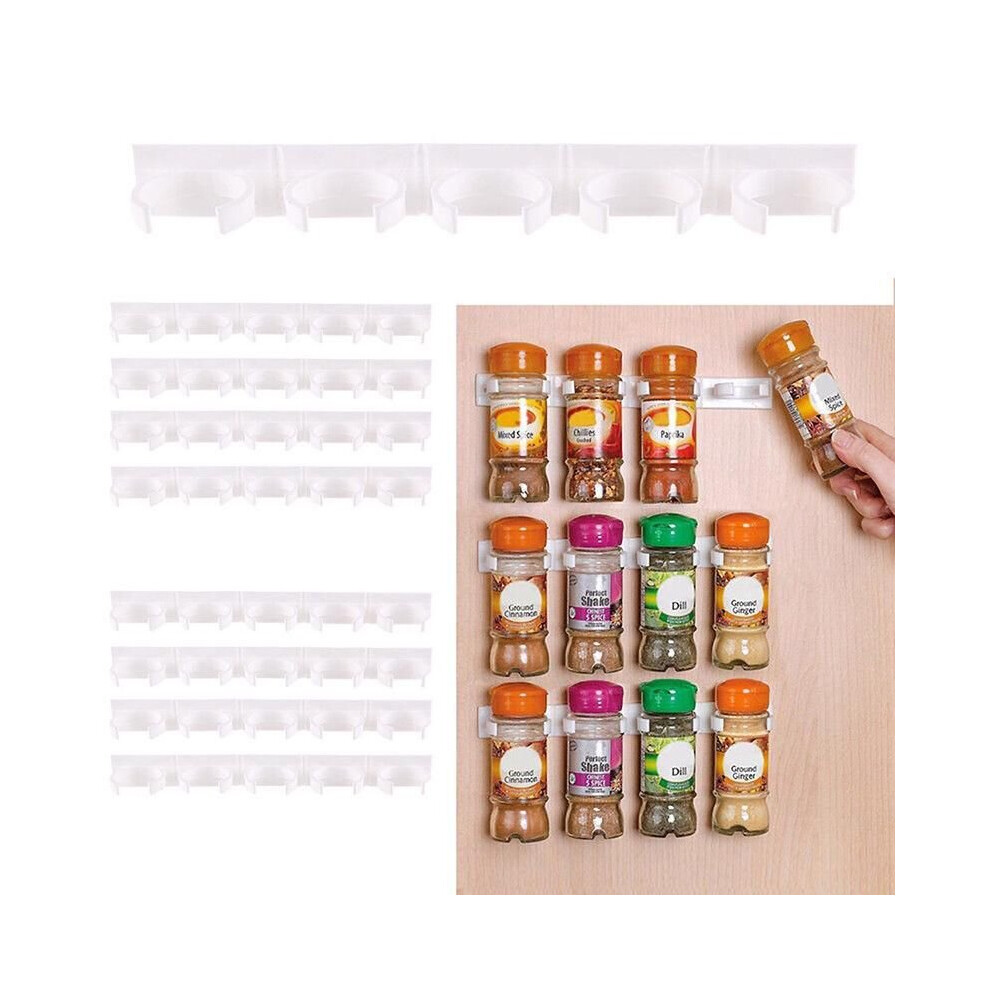 4pcs Kitchen Spice Rack Storage Grippe Organizer