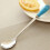 (Blue) Ceramic Handle Stirring Spoon Stainless Steel Tableware 1