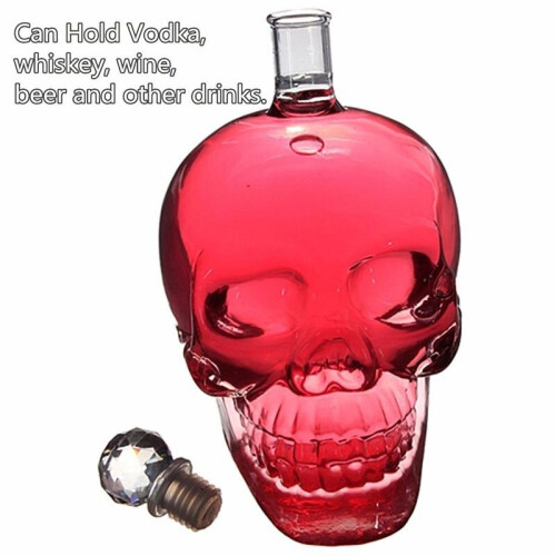 Skull Vodka Bottle Creative Glass Bottle Whiskey 2