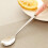 (Pink) Ceramic Handle Stirring Spoon Stainless Steel Tableware 1