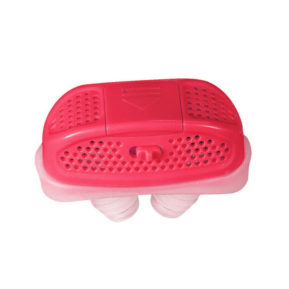 Red (Red) Mini Cpap Anti Snoring Device Sleep Aid Sleeping Apnea Stop Snore Stopper Nose