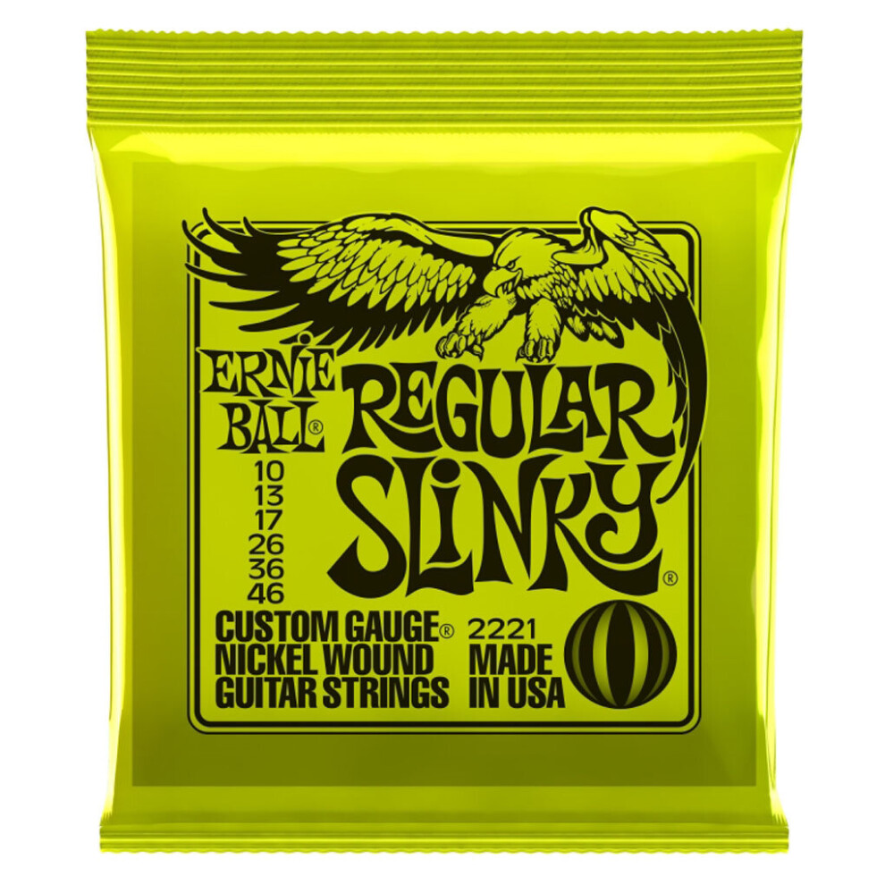 Electric Guitar Strings Ernie Ball 2221 Regular Slinky Nickel Wound 10-46