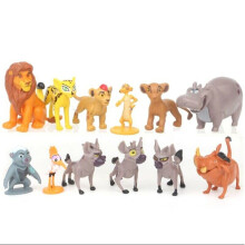 12pcs Rey León Simba Figura de Acción Muñeca Kid Toy