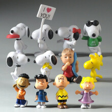 12st Charlie Brown Snoopy Figuur Speelgoed Speelset