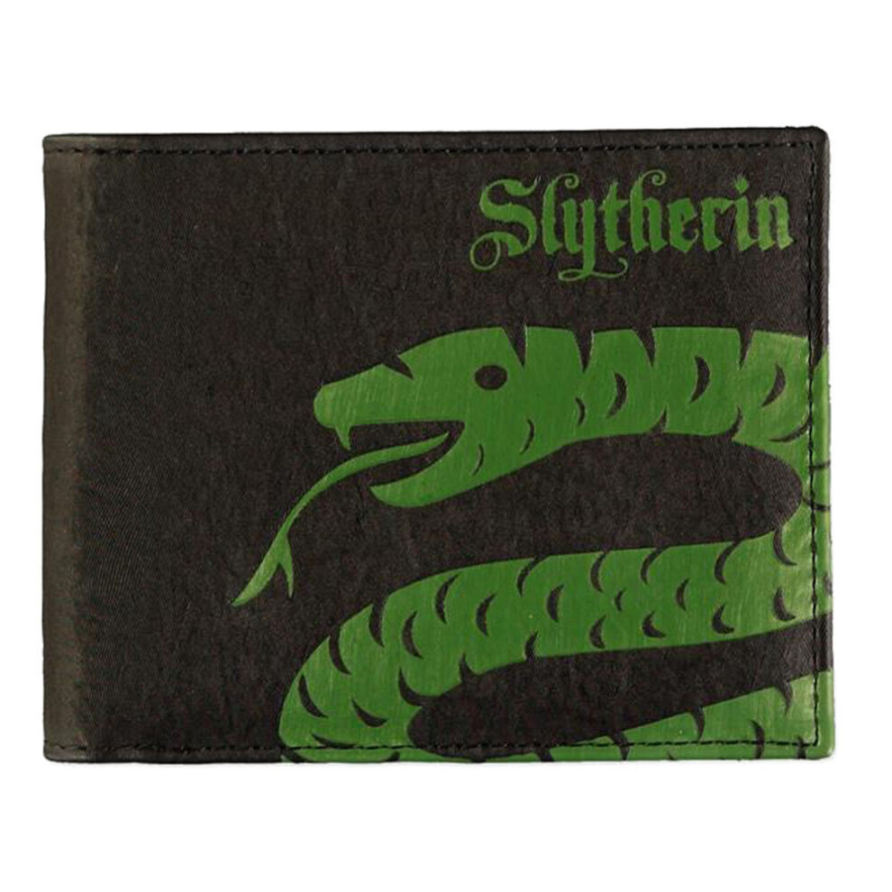 Harry Potter Wizards Unite Slytherin Logo & Symbol Bi-Fold Wallet