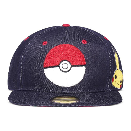 Pokémon Pokemon Pokeball Denim Snapback Baseball Cap 1