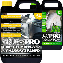 (Traffic Film Remover 1 x 5L & Snow Foam 1 x 5L, Apple) SnowPro Traffic Film Remover & Snow Foam Kits