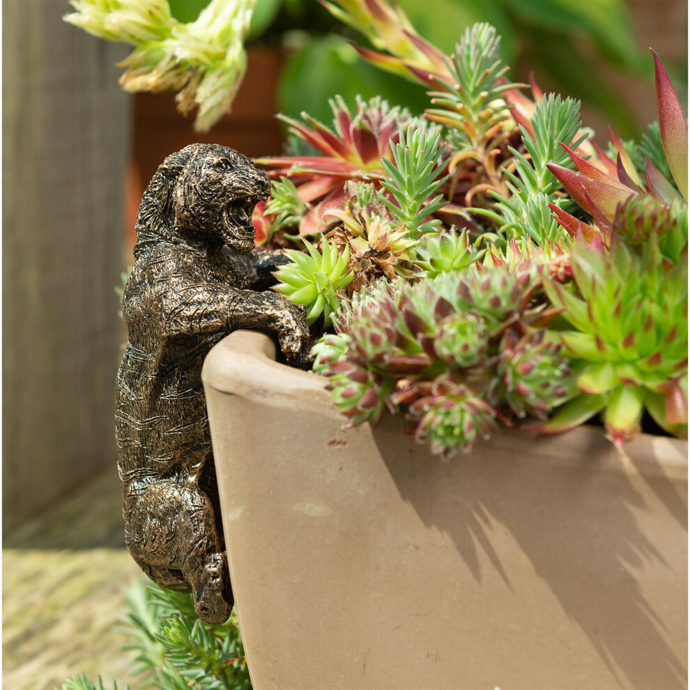 Jardinopia Unisex Bronze Tiger Plant Pot Hanger - L11 X W6 X H5.5 Cm In - Image 3
