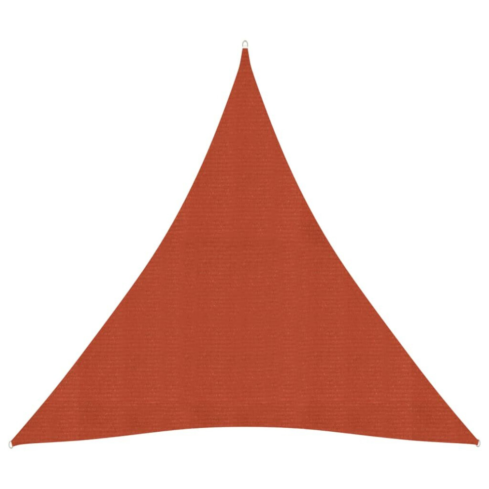 vidaXL Sunshade Sail 160 g/mÂ² Terracotta 4.5x4.5x4.5 m HDPE Sunscreen Canopy