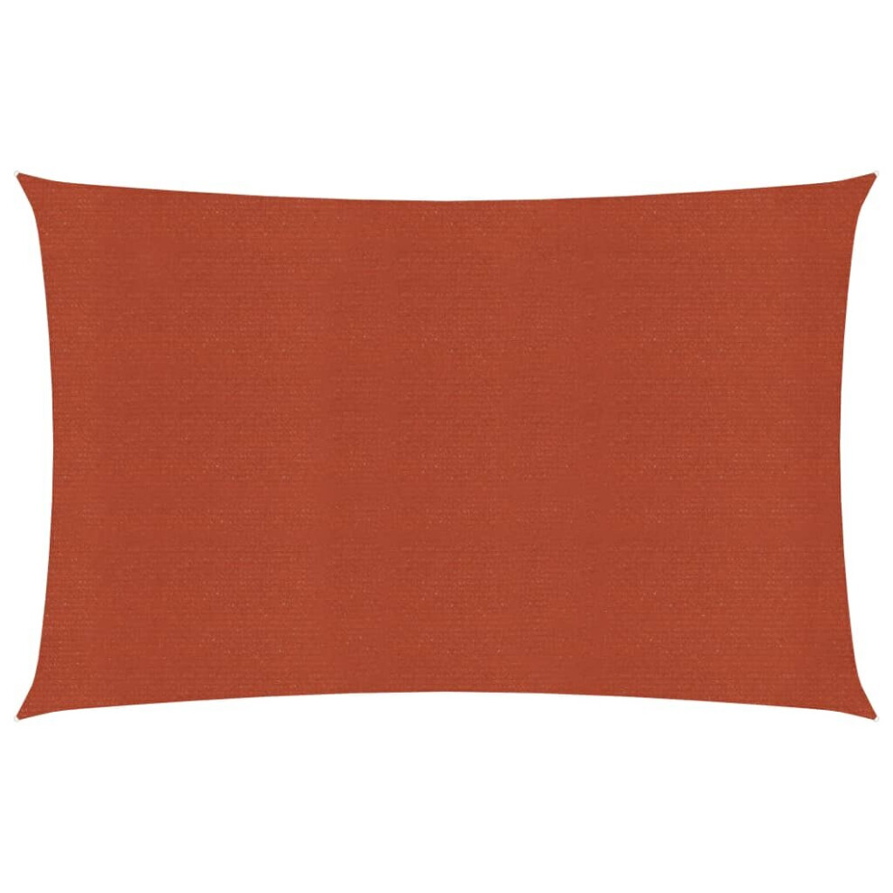 Vidaxl Sunshade Sail 160 G/M² Terracotta 6X7 M Hdpe Balcony Sunscreen Canopy