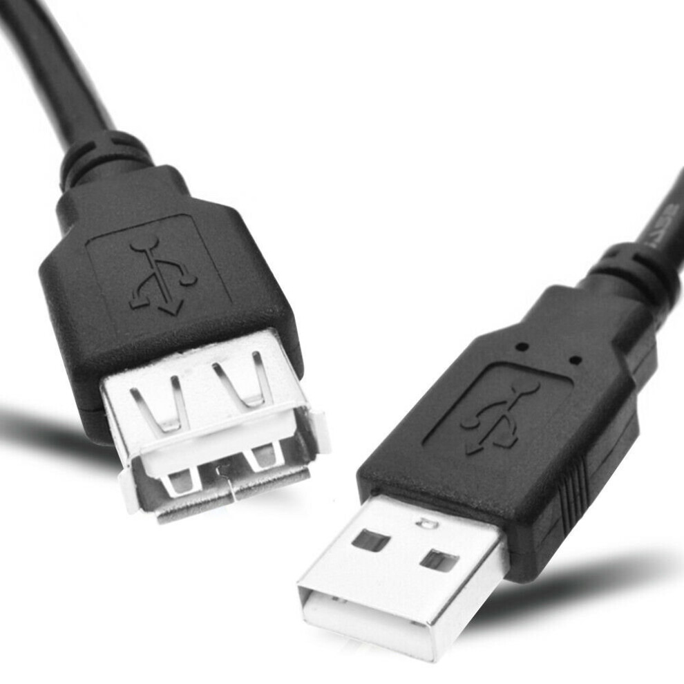 (1m) USB 2.0 Male to Female Extension Cable Extender Lead