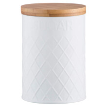 Typhoon Living Stainless Steel Storage Canister Sugar Jar White