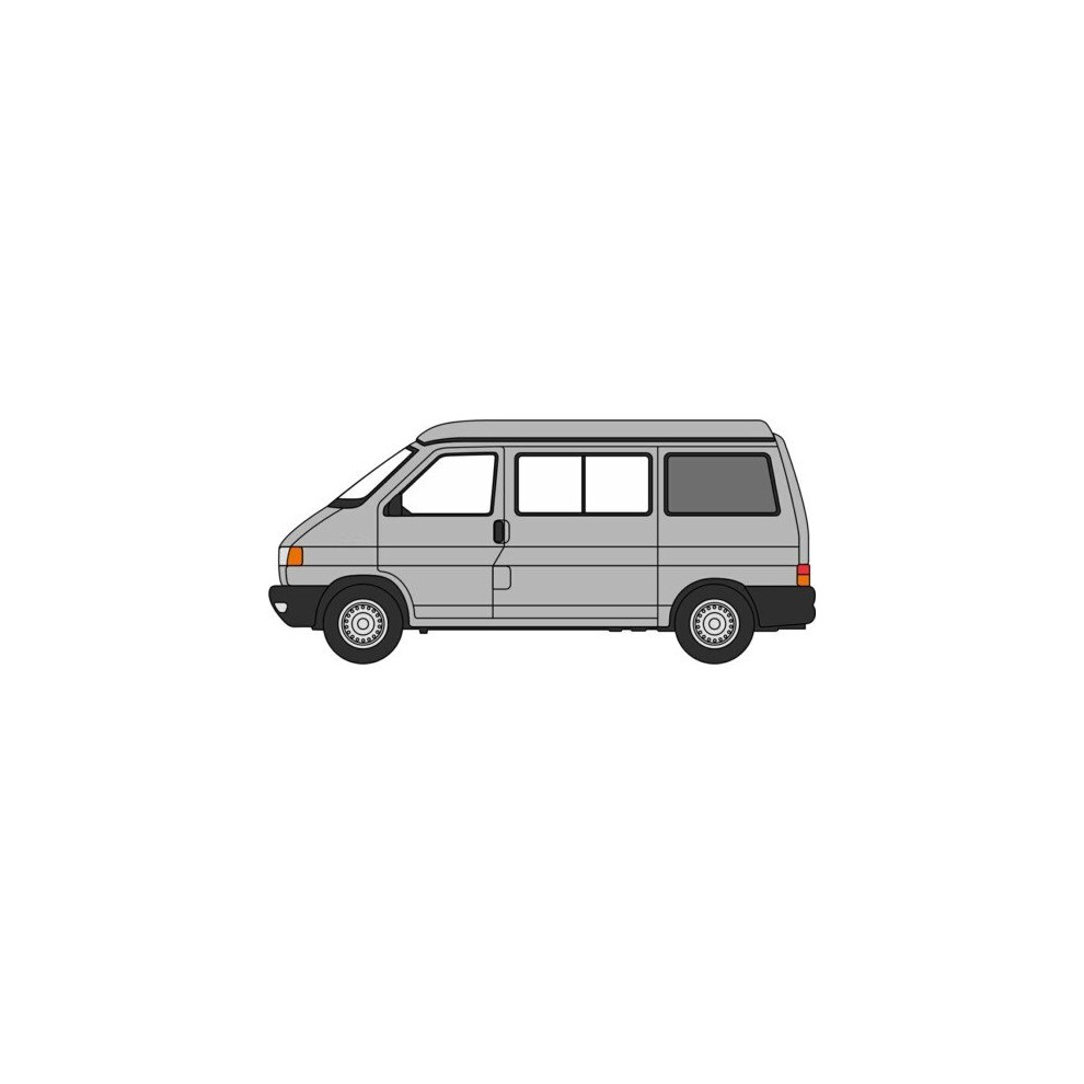 Oxford VW T4 Westfalia Camper Silver Grey - 1:76