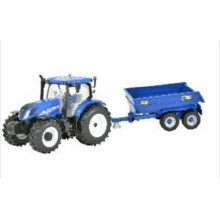 Britains New Holland T6 Tractor With Trailer Play Set - 1:32