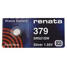 (5 x 379 or SR 521 SW) Renata Single Watch Battery Swiss Made Renata 379 or SR521SW OR AG0 1.5V