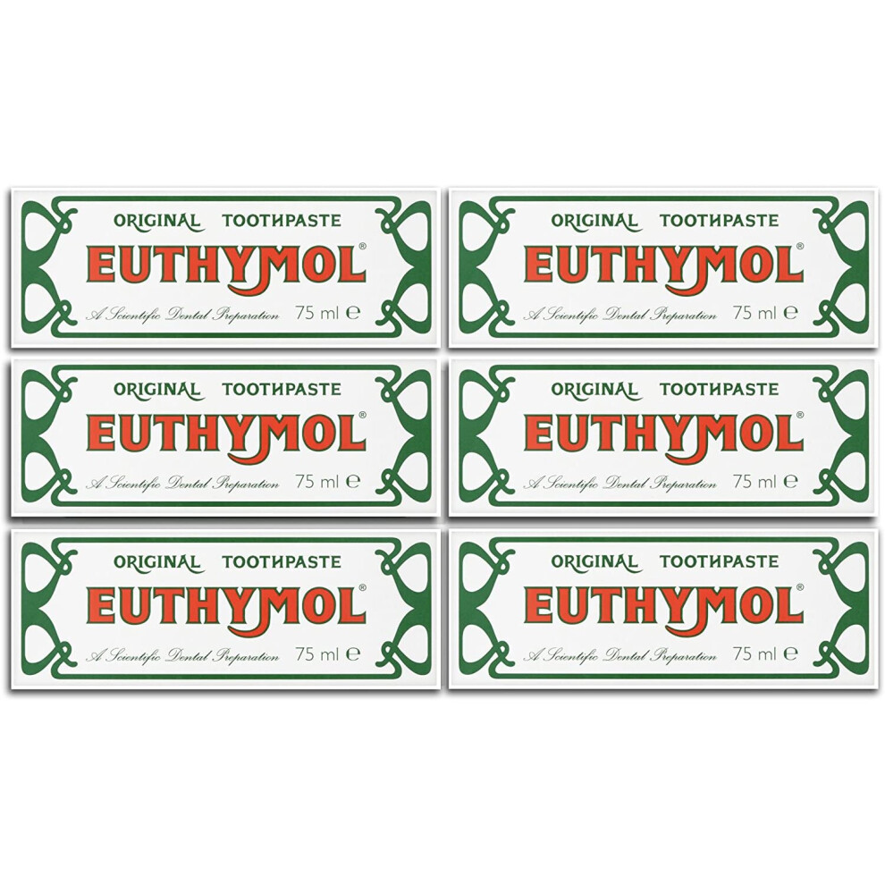 Euthymol Original Toothpaste (Pack Of 6) 75Ml