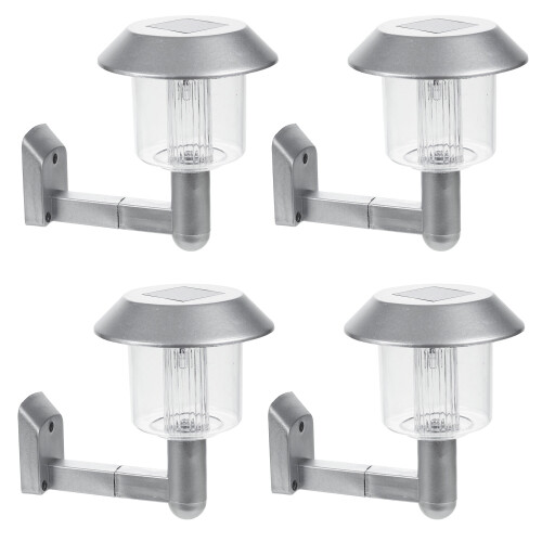 (4) 2/4/6/8/10 x Solar Powered LED Wall Light Outdoor
