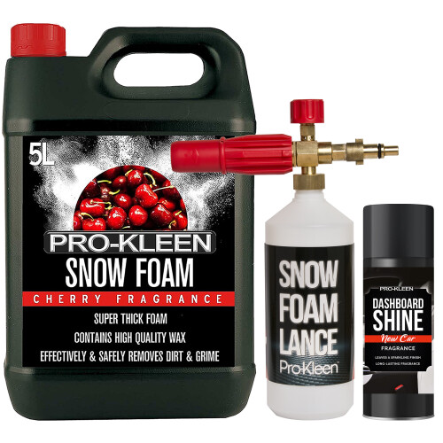 Pro-Kleen Pro-Kleen Cherry Snow Foam, Nilfisk Lance, Dashboard Shine Spray
