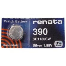(5 x 390 or SR 1130 SW) Renata Watch Battery Swiss Made Renata 390 or SR1130SW Or AG10 1.5V