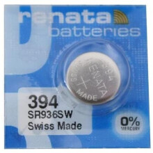 (10 x 394, SR 936 SW) Renata Single Watch Battery Swiss Made Renata 394 or SR936SW Or AG9 1.5V