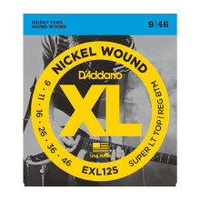 DADDARIO EXL125 Jogo de cordas para guitarra elétrica - Super LTHB - 09-11-16-26-36-46