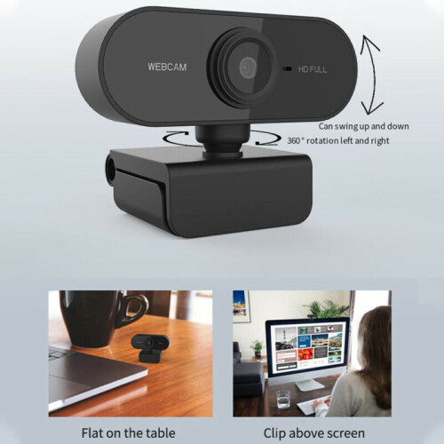 Full HD 1080P Webcam With Microphone Streaming Camera For Mac PC Laptop Home