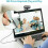 Full HD 1080P Webcam With Microphone Streaming Camera For Mac PC Laptop Home 8