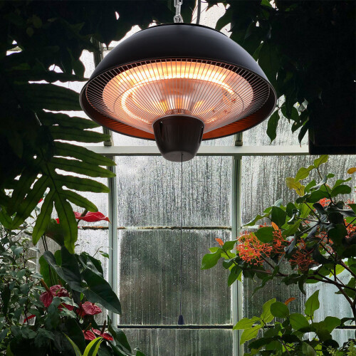 Living And Home Patio Heaters Electric Wall Hanging Pull Wire Ceiling Light Heater 1500W 2