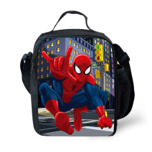 (C) Spiderman Insulated Lunch Bag Kids Thermal Food Bag