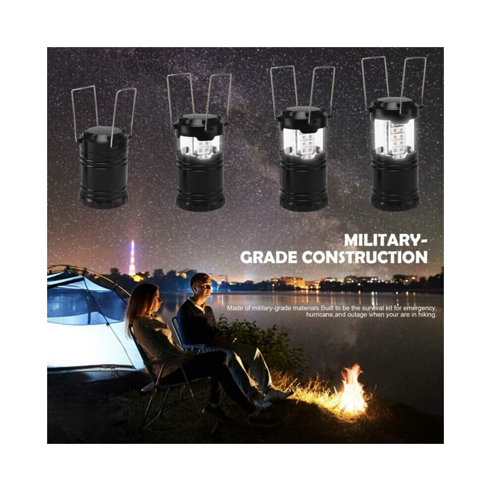 30 LED Portable Camping Torch Battery Operated Lantern Night Light Tent Lamp