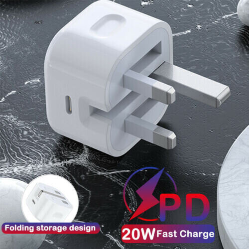 Plug PD 20W USB-C Type C Fast Wall Charger Adapter For iPhone 12 Pro Max