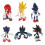 6pcs Sonic the Hedgehog Action Figures Kids Toy 5