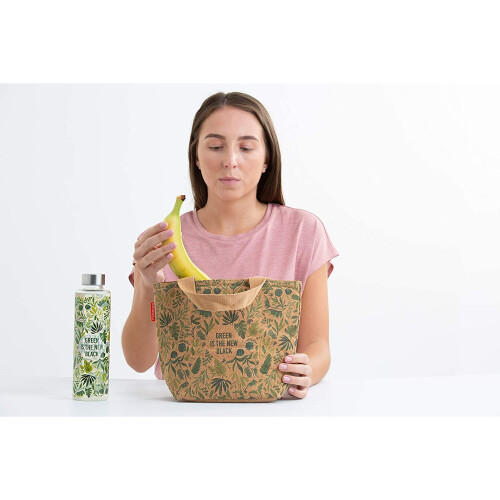 Typhoon Typhoon Cork Lunch Bag with Green is New Black Design 2