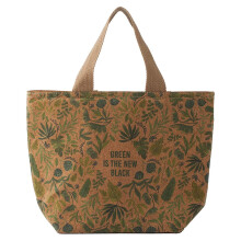 Typhoon Cork Lunch Bag with Green is New Black Design