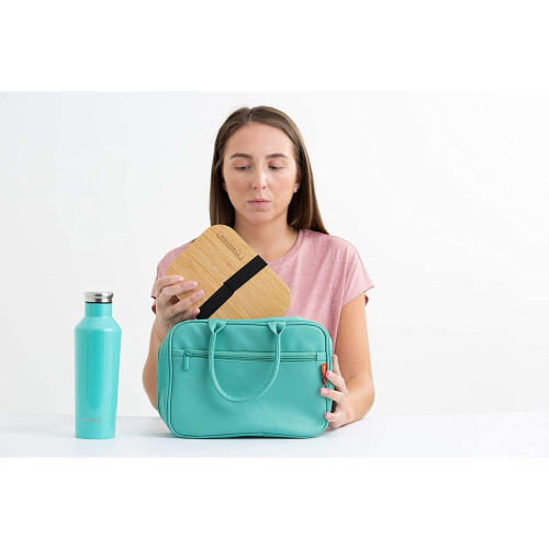 Typhoon Typhoon Pure Vegan Leather Lunch Bag Blue 2