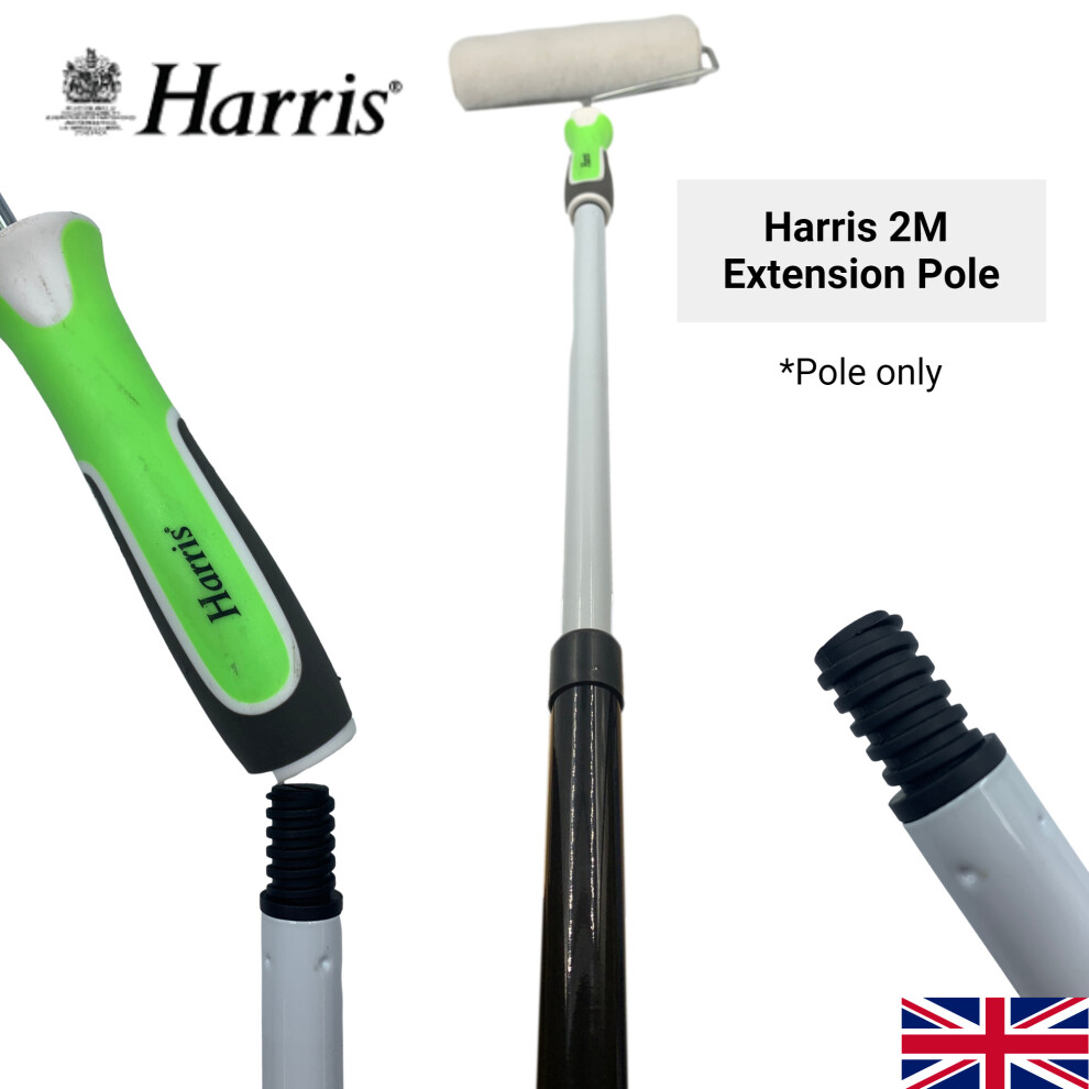 Harris Extension Pole 2m Paint Roller Extendable Long Handled DIY