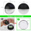 (Warm White) 4x Super Bright LED Solar Powered Wall Light 6