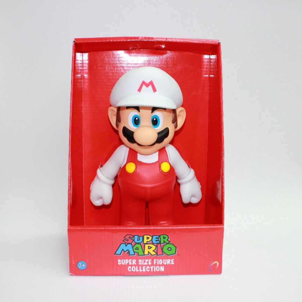 White Mario Super Mario Bros Action Figures Toys Big Size on OnBuy