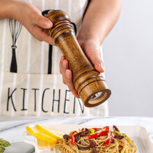 Cooking Salt Pepper Grinder Hand Movement Wooden Mill