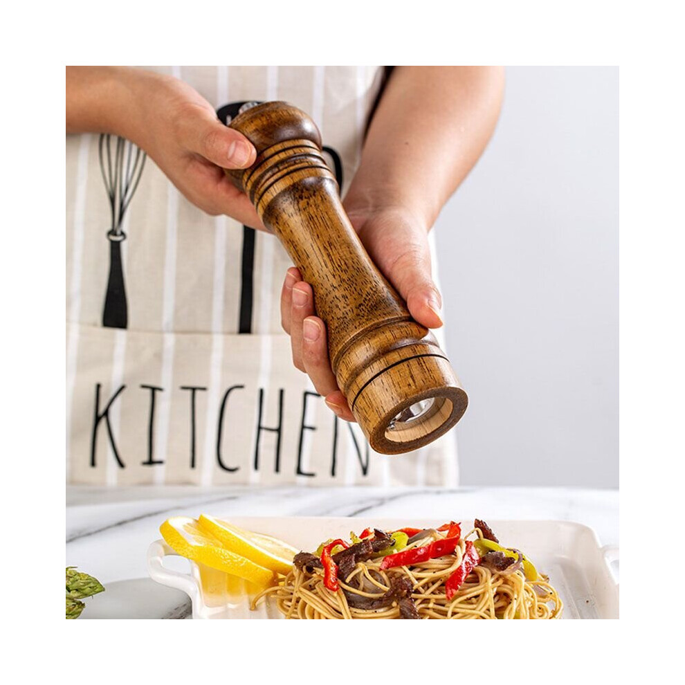 Cooking Salt Pepper Grinder Hand Movement Wooden Mill